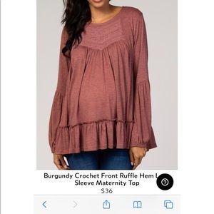 NWT pinkblush maternity top